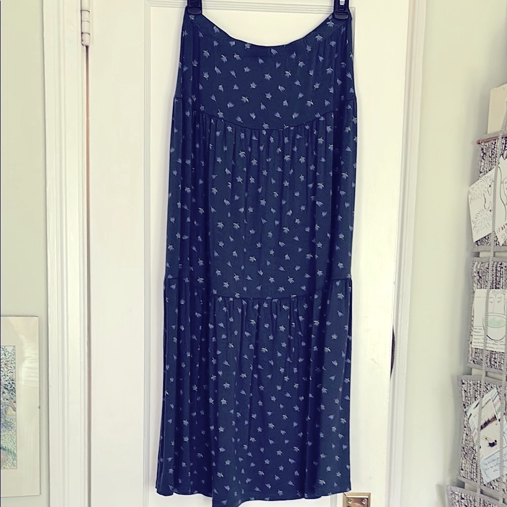 NWOT Gudrun Sjoden Women's tiered floral  maxi Skirt. S. Beautiful piece.